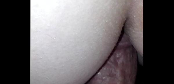  Anal and cum on her back